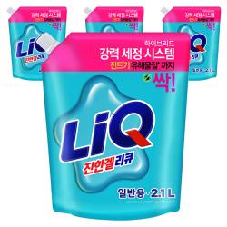리큐 진한겔 하이브리드 액상세제 일반용 리필 2.1l 4개입
