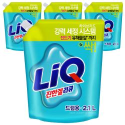 리큐 진한겔 하이브리드 드럼용 액상세제 리필 2.1l 4개