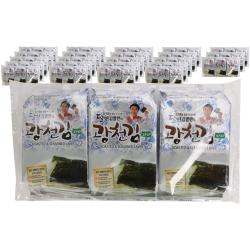 광천김 들기름을 발라 더 고소한 달인 김병만의 파래 도시락김 4g 72개입