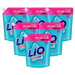 리큐 진한겔 하이브리드 액상세제 일반용 리필 2.1l 6개