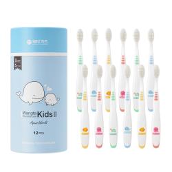 왕타 아쿠아월드 어린이칫솔 2호 4칼라 12p, 1세트