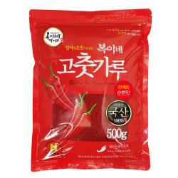 복이네먹거리 국산 안매운 고추가루 김치용 순한맛 500g 1개