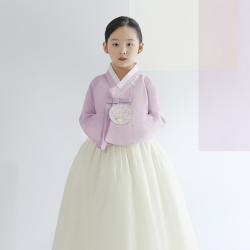 금동이아가한복 여아용 여보라꽃보 아동한복세트 AW133 + 복주머니