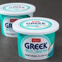 일동후디스 그릭 요거트 달지않은 저지방 2개입 450g 2개