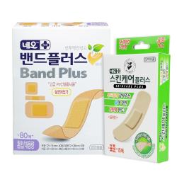 네오메디제약 밴드플러스에이 혼합 80p + 스킨케어플러스 생활방수 고탄력PU원단 표준 10p, 1세트