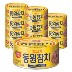 동원 라이트 스탠다드 참치 85g 12개