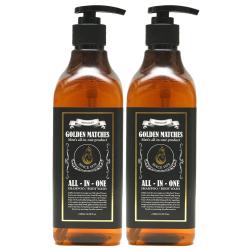 골든매치스 올인원 샴푸 앤 바디워시 미드나잇, 500ml, 2개
