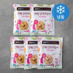 집으로온 안매운김치랑 목살듬뿍 어린이볶음밥 냉동 180g 5입