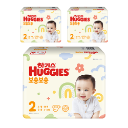 하기스 2022 보송보송 밴드형 기저귀 공용 소형 2단계 4~8kg 204매