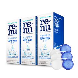 바슈롬 리뉴 후레쉬 + 렌즈케이스 3개 500ml