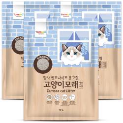 탐사 벤토나이트 고양이 모래 베이비 파우더향 10l 3개입