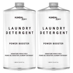 쿤달 초고농축 파워 겔 부스터 액상 세탁세제 본품 2개 1580ml