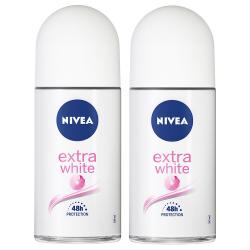 니베아 롤온 엑스트라 화이트 데오드란트, 50ml, 2개