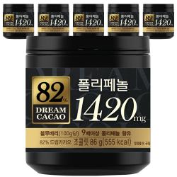 롯데제과 드림카카오 82% 폴리페놀 초콜릿 86g 6개입