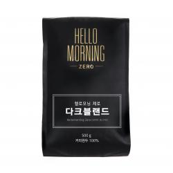 헬로모닝 제로 다크블랜드 커피원두, 홀빈, 500g