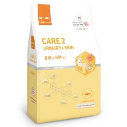 네츄럴랩 케어2 유기농 기능성 건식사료 고양이 요로 앤 피부 2.5kg 생선
