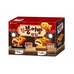 오리온 쫀득쫀득 참붕어빵 174 x 2p + 호떡품은 참붕어빵 186g x 2p 세트, 1세트