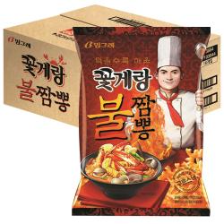 빙그레 꽃게랑 불짬뽕 스낵 70g 16개입