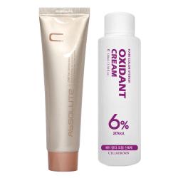에비뉴쉬에뜨 앱솔루트 컬러링 크림 염색제 120g + 산화제 100ml 10cr 오렌지 1세트