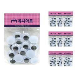 유니아트 1000 눈알 20mm 24p 혼합 색상 10개입