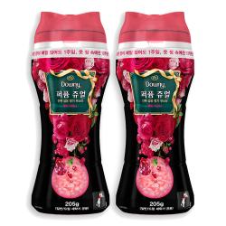 다우니 퍼퓸 쥬얼 향기지속제 루비 피오니, 205g, 2개