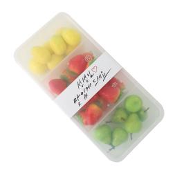 황씨네도시락 PP 내열 직사각 3칸 도시락 10p + 뚜껑 10p + 선생님맛있게드세요 띠지10p, 1세트