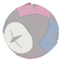 딩동펫 반려동물 커버분리형 노즈워크 볼 19 x 60cm, GREY, 1개