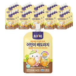 엘빈즈 매일 매일 건강한 습관 어린이 주스 80ml 배 + 도라지 혼합맛 40개입