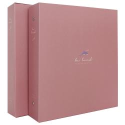 앨범샵 러브 바인더 접착식 포토앨범 핑크 돌핀 백색내지 50매
