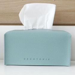 데코토닉 플레인 레더 기본형 티슈커버, 민트, 1개