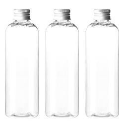 병도매닷컴 AT500 투명28 음료용기 알루미늄 실버캡, 500ml, 3개입