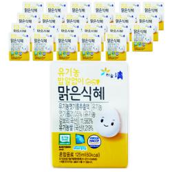 하늘청 유기농 밥 알 없이 맑은 식혜 125ml 24개