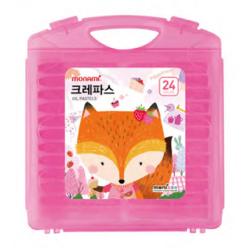 모나미 모니주 크레파스 24색 여 1개