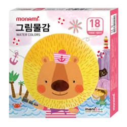 모나미 모니주 그림물감 18색 여 6ml 18색