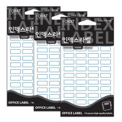 쁘띠팬시 인덱스라벨 일반 견출지 20 211b 18p 3개