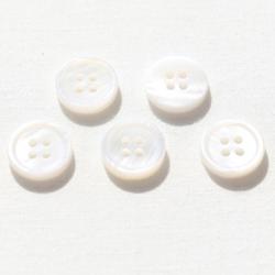 해피베어스 심플 모던 자개단추 15mm, 밀크, 10개입