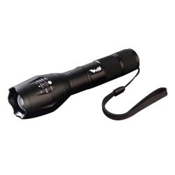 위드 Led 자전거 강력줌 라이트 손전등 T6 블랙 1개
