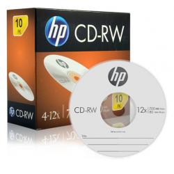 Hp Cd Rw 4 12x 700mb 슬림 케이스 10p 단일 상품
