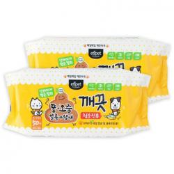 에티펫 반려동물 똥오줌 얼룩&냄새 깨끗 청소티슈, 50매, 2개