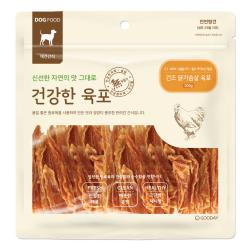 건강한육포 반려견간식 300g 건조 닭가슴살 육포 1개