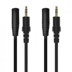 칼론 고급형 스테레오 연장케이블 Aux선 2p 5m Stereo Extension Cable 블랙