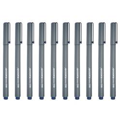 제브라 밀리 수성펜 밀리펜 0.1mm, 블루, 10개입