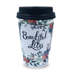 투고팩 플라워 에어 컵홀더 100p + 종이컵 380ml (13온스) 100p + 타공뚜껑 100p, 1세트