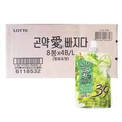 롯데제과 젤리셔스 곤약에빠지다 청포도맛, 130g, 32개입