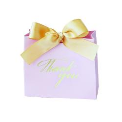 도나앤데코 답례품포장 사각 미니 상자 연핑크 10p + 골드리본 10p 혼합 색상 1세트