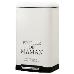 달팽이리빙 푸벨드마망 페달 휴지통 20L, 화이트, 1개