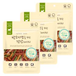 굿데이 건강레시피 반려견 간식 양고기 + 야채 혼합맛 3개입