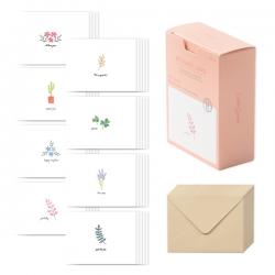 왈가닥스 메세지 카드 40p + 봉투 20p 리틀가든 1세트