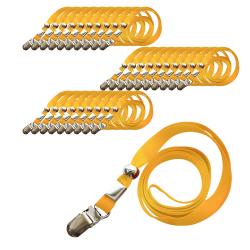옹달샘 목걸이 슬링 명찰줄 9mm, 노랑색, 30개입