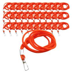 옹달샘 외줄고리 명찰줄 3mm, 주황색, 100개입